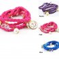 leather rope bracelet with beads