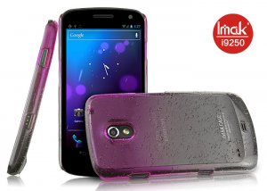 Samsung Galaxy Nexus i9250 Case imak brand gradent color raindrop hard case - Pink color