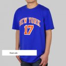 Jeremy Lin New York 17 T-shirt - Blue