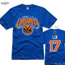 Jeremy Lin Linsanity  unisex T-shirt - Blue