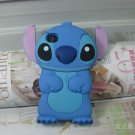 3D stitch Movable Ear Flip hard case cover for  iphone 4 4s  - Blue