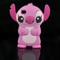 3D stitch Movable Ear Flip hard case cover for  iphone 4 4s  - Pink