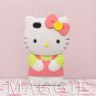 H. Kitty 3D Stand Up hard case cover for  iphone 4 4s  - Peach