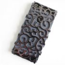 iphone 4/4s/5 case court pattern - sliver grey