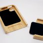 Genuine Bamboo wood with portray hard cover case for iphone 4 / 4s - pattern 1