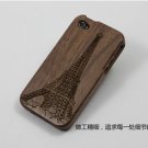 Genuine Bamboo wood with portray hard cover case for iphone 5 - pattern 1