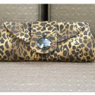 The Raquel Clutch a Sleek Design in a Leopard Print