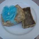 Eco-friendly Decorated Palm Woven Favor Boxes