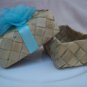 Eco-friendly Decorated Palm Woven Favor Boxes