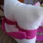 Ring Bearer Pillow - Beautiful and Elegant Ring Pillow in Fuchsia and Ivory