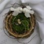 SABRINA - Rustic & Elegant Ring Bearer Birds Nest Pillow Alternative