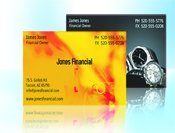 2x3.5 4/0 1-sided business card graphic design