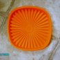 Servalier Orange Replacement Lid Tupperware 7" Sqr #839