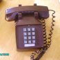 Brown Desk Top Push Button Retro Phone by GoldStar