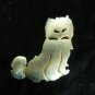 Vintage Cute Longhaired Kitty Gold tone Brooch, Pin By Ultra Craft