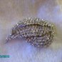 Vintage Signed MADE IN West Germany Crystal Clear Rhinestone Brooch Pin
