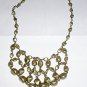 AVON NUGGET BIB NECKLACE BURNISHED BRASS