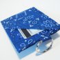 Mini Wallet Key Ring Debit Card Holder Navy Blue Bandanna