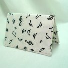 Mini Wallet Debit Card Holder Musical Notes