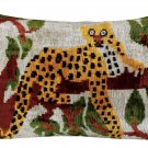 Tiger Silk Velvet Accent Pillow