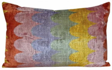 Silk Velvet Lumbar Pillow Insert and Cover