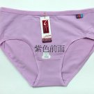 中腰女裝內褲3124 棉質灰`紫 XL Panty Underwear 女式底褲女士三角褲