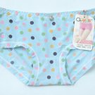 女裝內褲3127 低腰絲質 淺藍圓圈圖案 Panty Underwear 女式絲質底褲