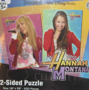Hannah Montana 2-Sided Puzzle ( 200 pieces )  NEW