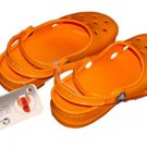 CROCS Mary Jane GIRLS Shoes Mango Orange Sz C4 Brand New