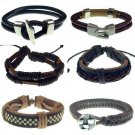 12 x genuine leather bracelets wholesale wristbands Western style #003 free shipping