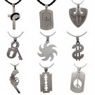 20x lot of stainless steel jewelry pendants wholesale for men #2001