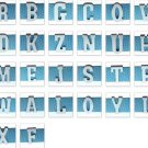 wholesale Plain Metal letter slide charms  A-Z,chrome-plated sell from 50sets