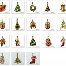 Wholesale Christmas Jewelry christmas pendants wholesale cheap price mix 100pcs