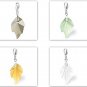 Austrian crystal style charms wholesale,16*26mm leaf,mix 30pcs