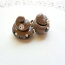Handcrafted Kawaii Poop Post Earring Set - Novelty Tween/Teen/Adult