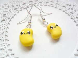 Handcrafted Kawaii Jelly Bean Dangled Earrings