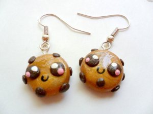 Handcrafted Kawaii Cookie Dangled Earrings