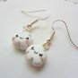 Handcrafted Kawaii White Cloud Dangled Earrings