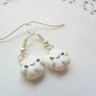 Handcrafted Kawaii White Cloud Dangled Earrings