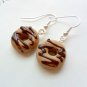 Handcrafted Polymer Clay Drizzled Donut Earrings