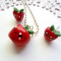 Handcrafted Kawaii Apple Jewelry Set