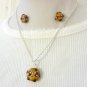 Handcrafted Polymer Clay Kawaii Cookie Necklace & Earring Set