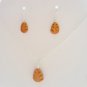 Handcrafted Polymer Clay Autumn Leaf Jewelry Set (Adult/Teen Size)