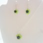 Handcrafted Polymer Clay Lime Flower Teen/Adult Jewelry Set