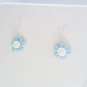 Handcrafted Polymer Clay Pastel Blue Flower Necklace Set