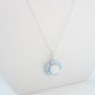 Handcrafted Polymer Clay Pastel Blue Flower Necklace Set
