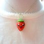 Handcrafted Polymer Clay Kawaii Strawberry Necklace