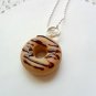 Handcrafted Kawaii Chocolate Donut Necklace