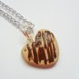 Handcrafted Kawaii Drizzled Heart Cookie Necklace