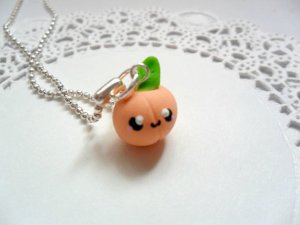 Handcrafted Kawaii Peach Necklace